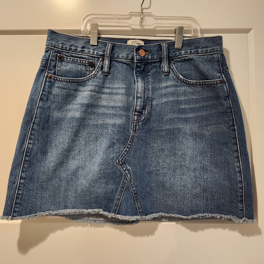 J. Crew Blue Denim Mini Skirt